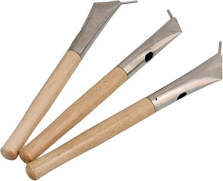 Mxfans 3pieces Printing Batik Pens Pottery Clay Sculpture Craft Wax Art Tools Set
