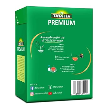 Tata Tea Premium Black Tea, Premium Indian Black Tea Blend, Rich Aroma & Full-Bodied Flavor, Perfect for Chai, 900g (31.7 oz)