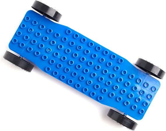 Pinewood Pro Brick DerbyTM Chassis | Fully Assembled | Engineered for Speed | Snap on building bricks and race on any Pinewood Derby track. Engineered for speed. Great for Scouts, schools, and events.
