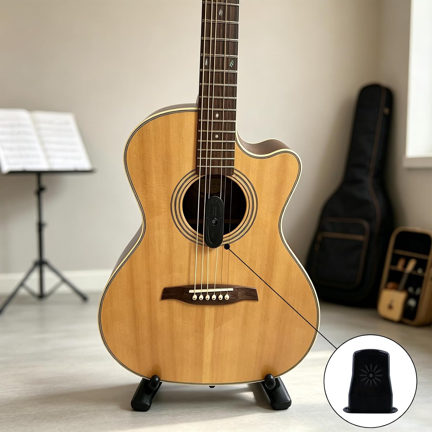 4PCS Guitar Humidifier, Ukulele Soundhole Humidifier