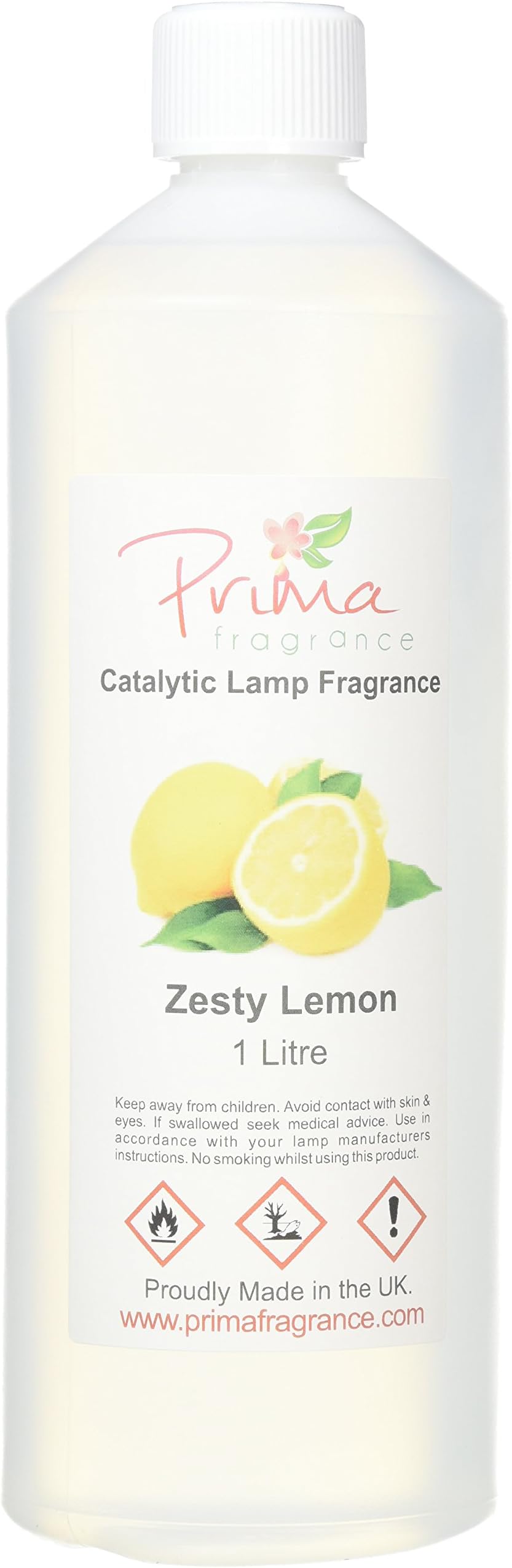 Prima Fragrance Catalytic Lamp Fragrance Oil, Zesty Lemon, 1 Litre