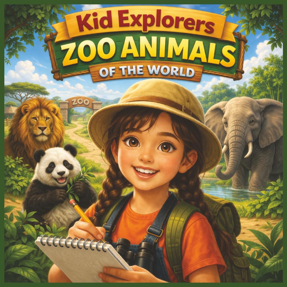 Kid Explorers: Zoo Animals of the World: Discover Lions, Pandas, Elephants, Giraffes, and the Amazing Habitats They Call Home