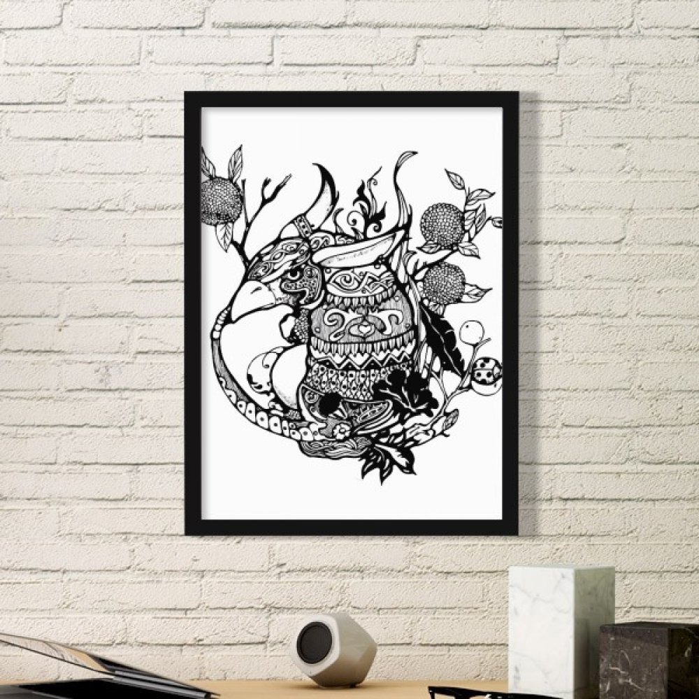 Cadre photo art prints de collection peinture chine chef-d'œuvre noir medium