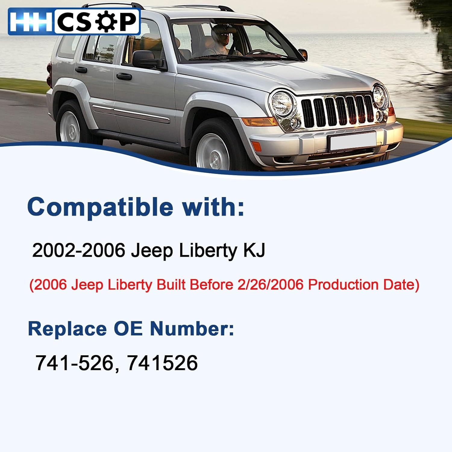 Front Left Driver Side Power Window Regulator w/Motor Assembly Fit for 2002 2003 2004 2005 2006 Jeep Liberty KJ Replace 741-526