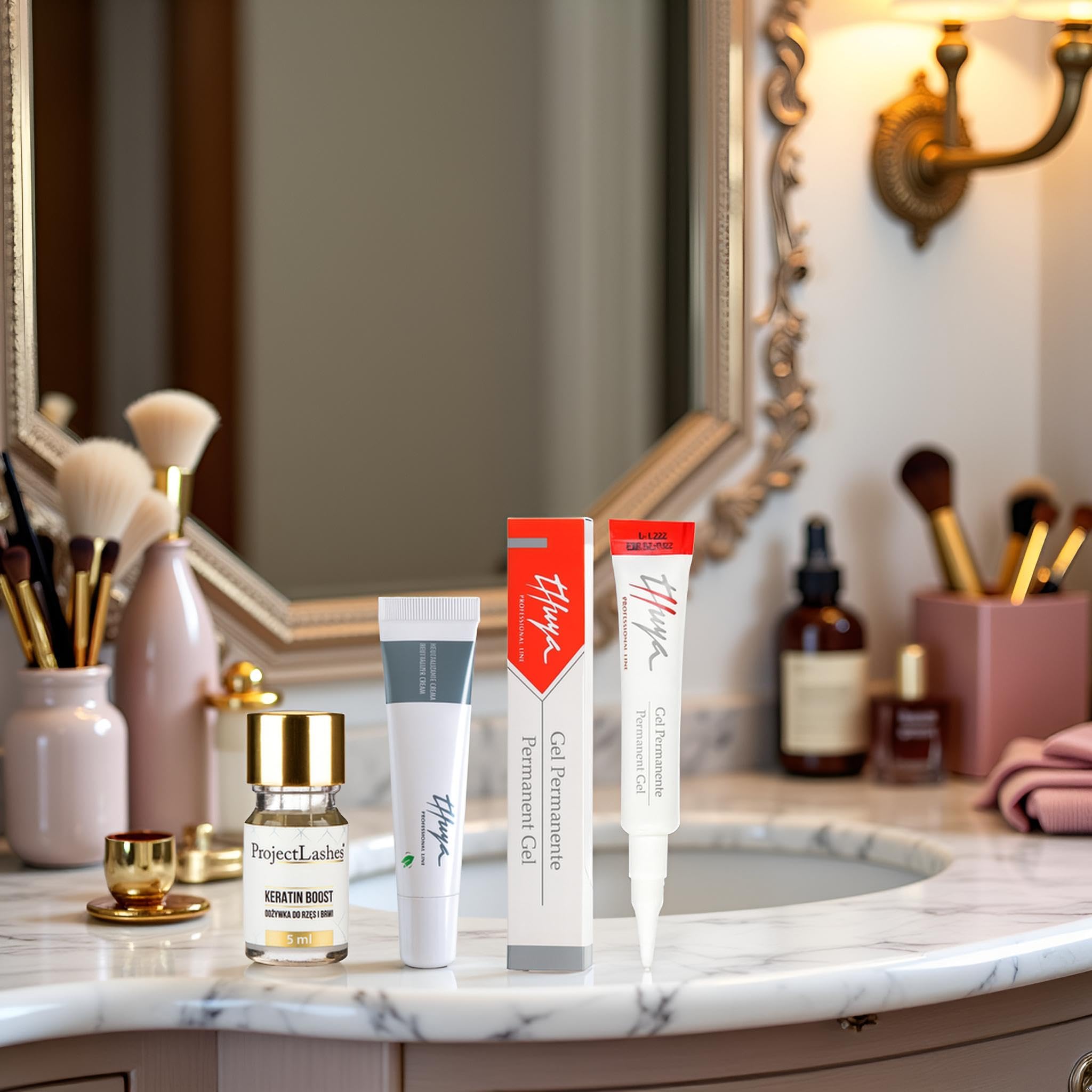 THUYA Lash Lift & Brow Lamination Set mit Keratin Serum | Professionelles Lash- und Brow-Lifting-Set mit THUYA Produkten und Keratinserum