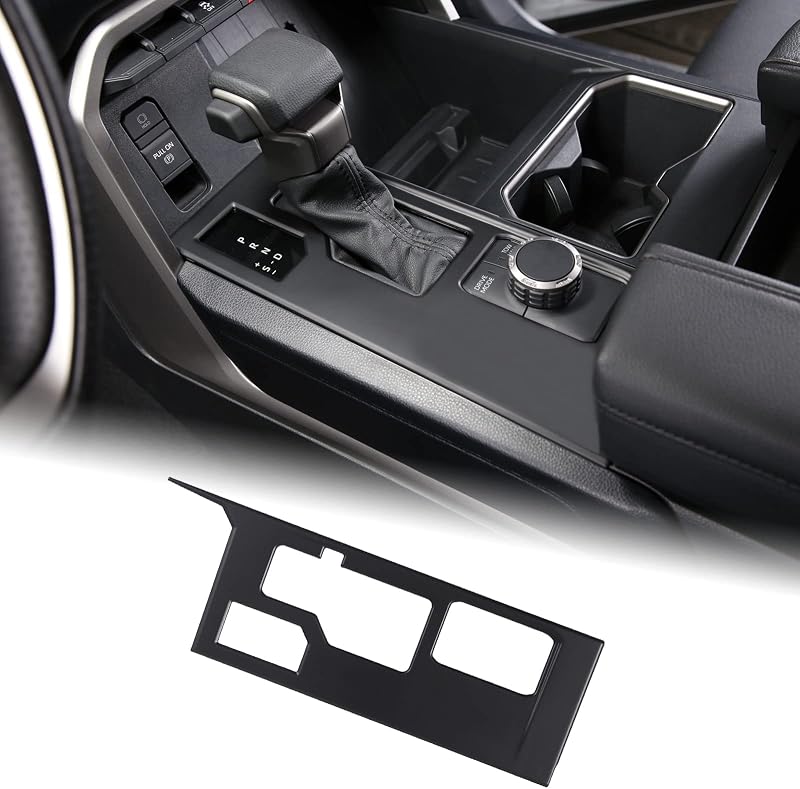 Moldura de acabamento do painel da alavanca de câmbio para Toyota Tundra e Sequoia, preto fosco, sem 4WD