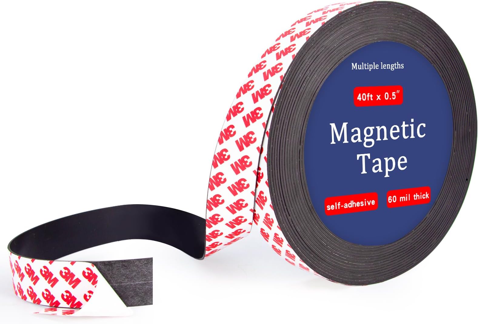 Towjug 10 Feet x1/2 in Tape Strips Roll with 3M