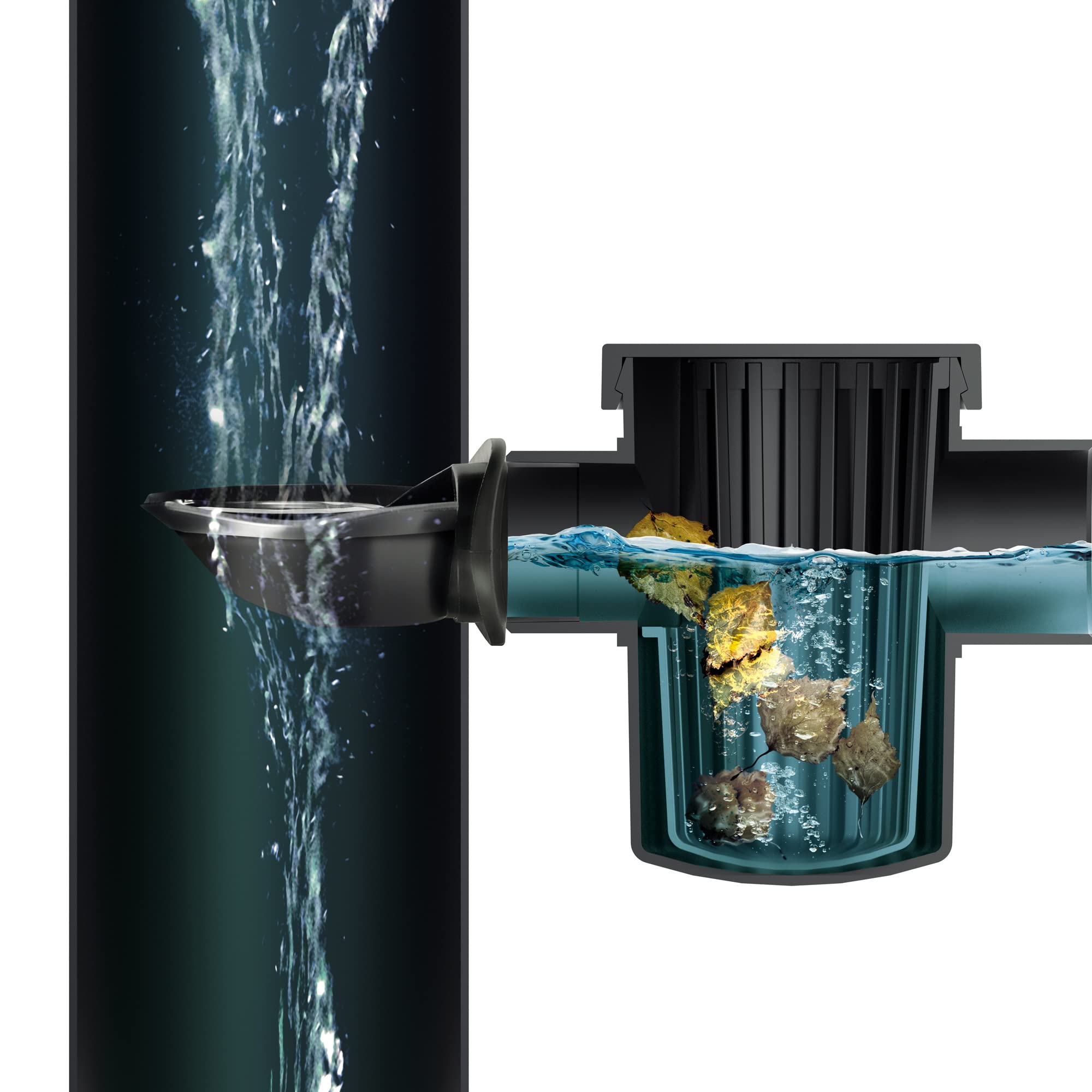 Barril de captación de agua aqua tower 350l., dimensiones (mm) 775x383x1350 + Set de accesorios icanset7