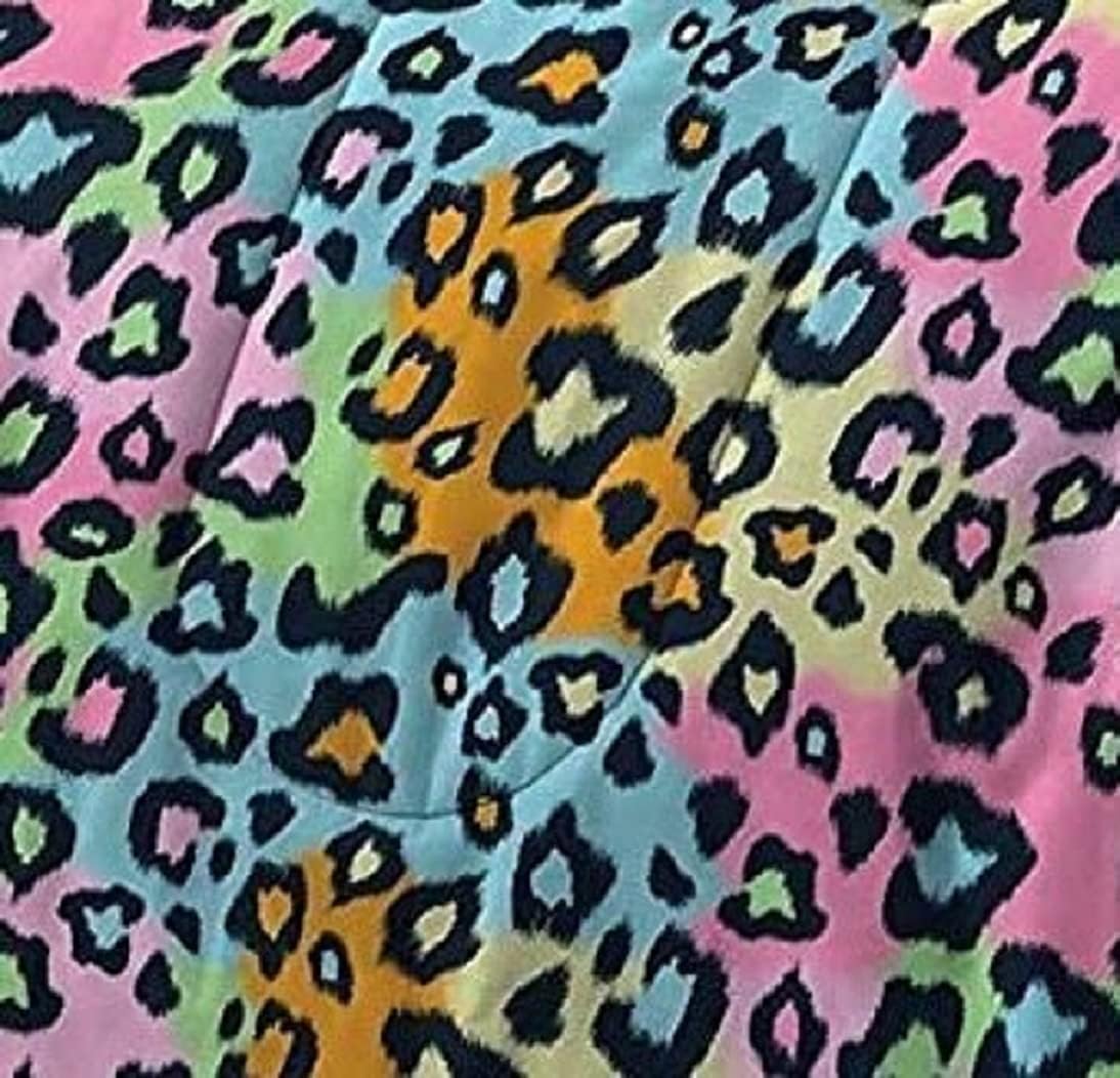 My Room Neon Leopard Ultra Soft Microfiber Girls Comforter Set, Multi-Colored, Queen