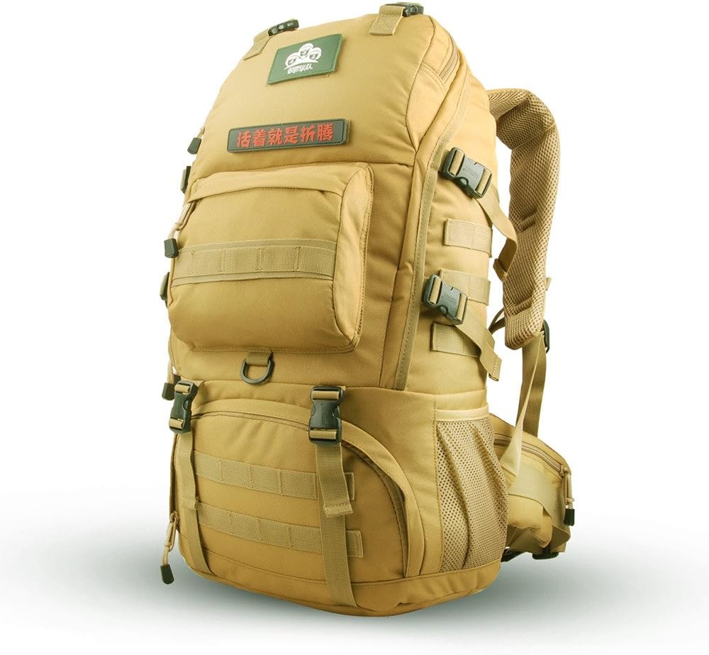 SKYSPER Backpack 50L/60L/65L/70L Water-resistant Travel Hiking Trekking Backpack Rucksack