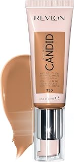 Revlon PhotoReady Candid Natural Finish Foundation, with Anti-Pollution, Antioxidant, Anti-Blue Light Ingredients, 350 Natural Tan, 0.75 fl. oz.