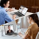 16-inch Laptop Computer with Win11, 8GB RAM 256GB SSD Expandable 1TB, AMD A9 Processor 3.2GHz, Numpad, USB3.0, WiFi5, BT5.0, Type-C, Webcam, for Students and Business