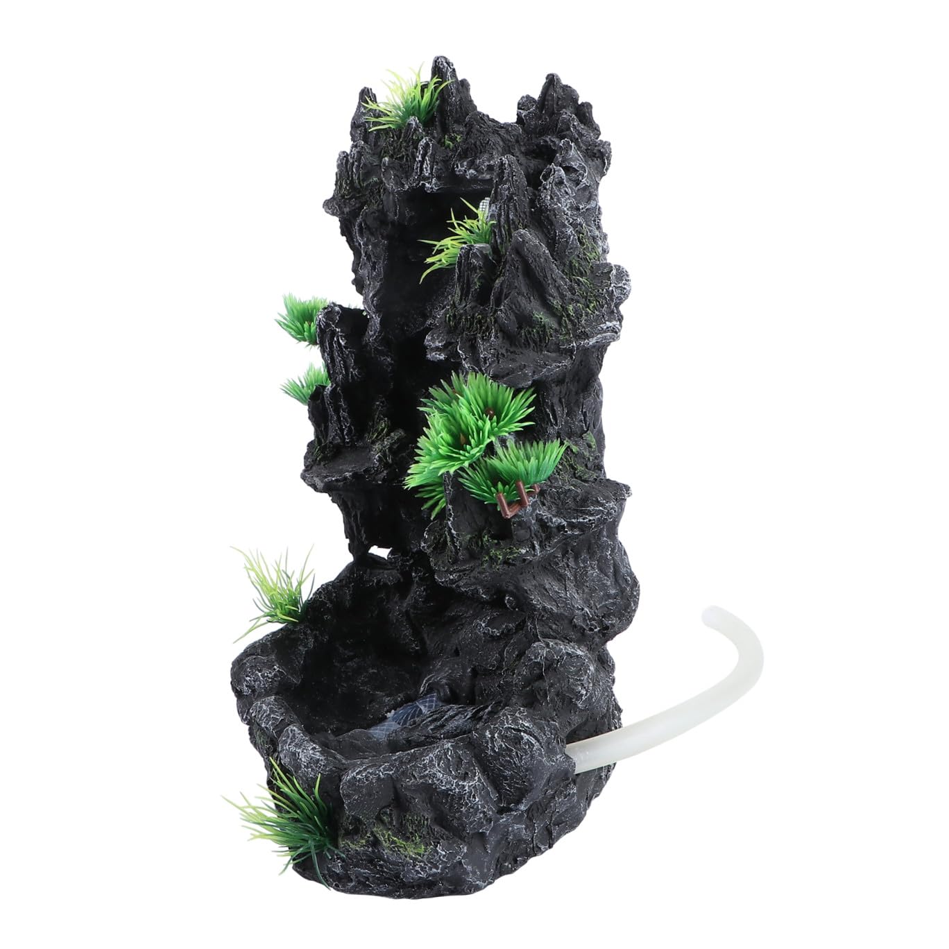 VILLCASE Paisajismo De Rocalla para Pecera Cascada De Agua Movediza Decoración De Acuarios Resina Adorno Creativo para Acuario Paisajismo para Peceras