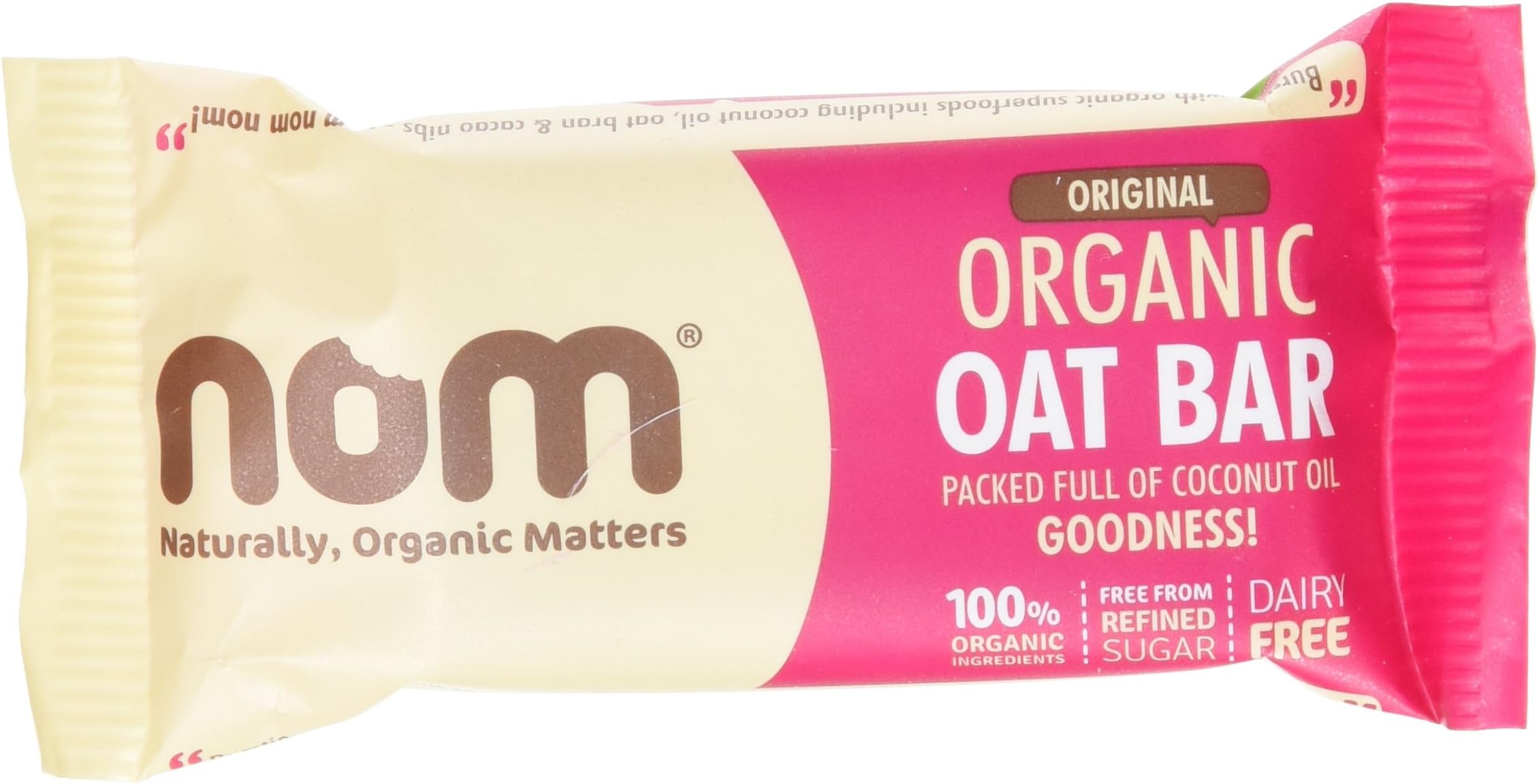Nom Original Organic Oat Bar 52 g (Case of 12)