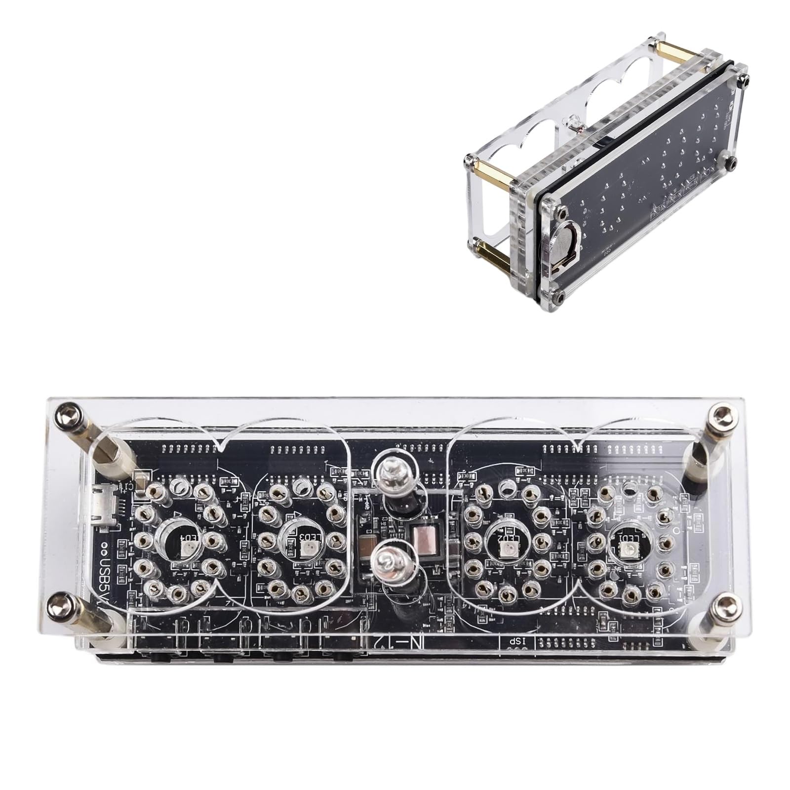 Reloj de tubo LED Nixie con brillo regulable contra el cansancio visual diario