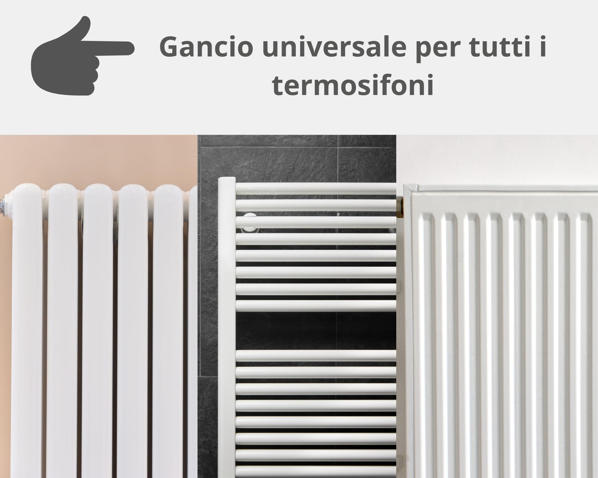 Set 4 Umidificatore Termosifoni Riscaldamento Contenitore Evaporatore d'Acqua Stanza Con Gancio Flessibile Mod. Shabby