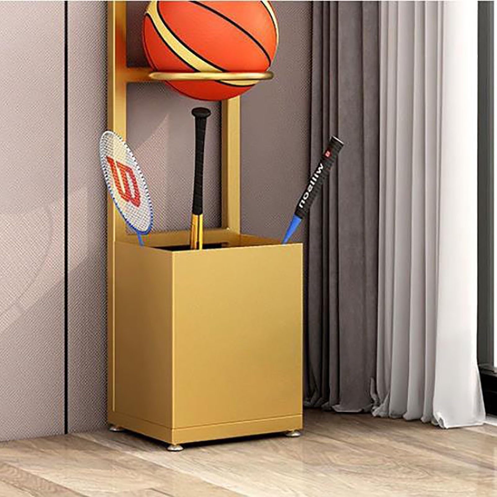 Scaffale verticale per esposizione di palloni da basket, supporto per
