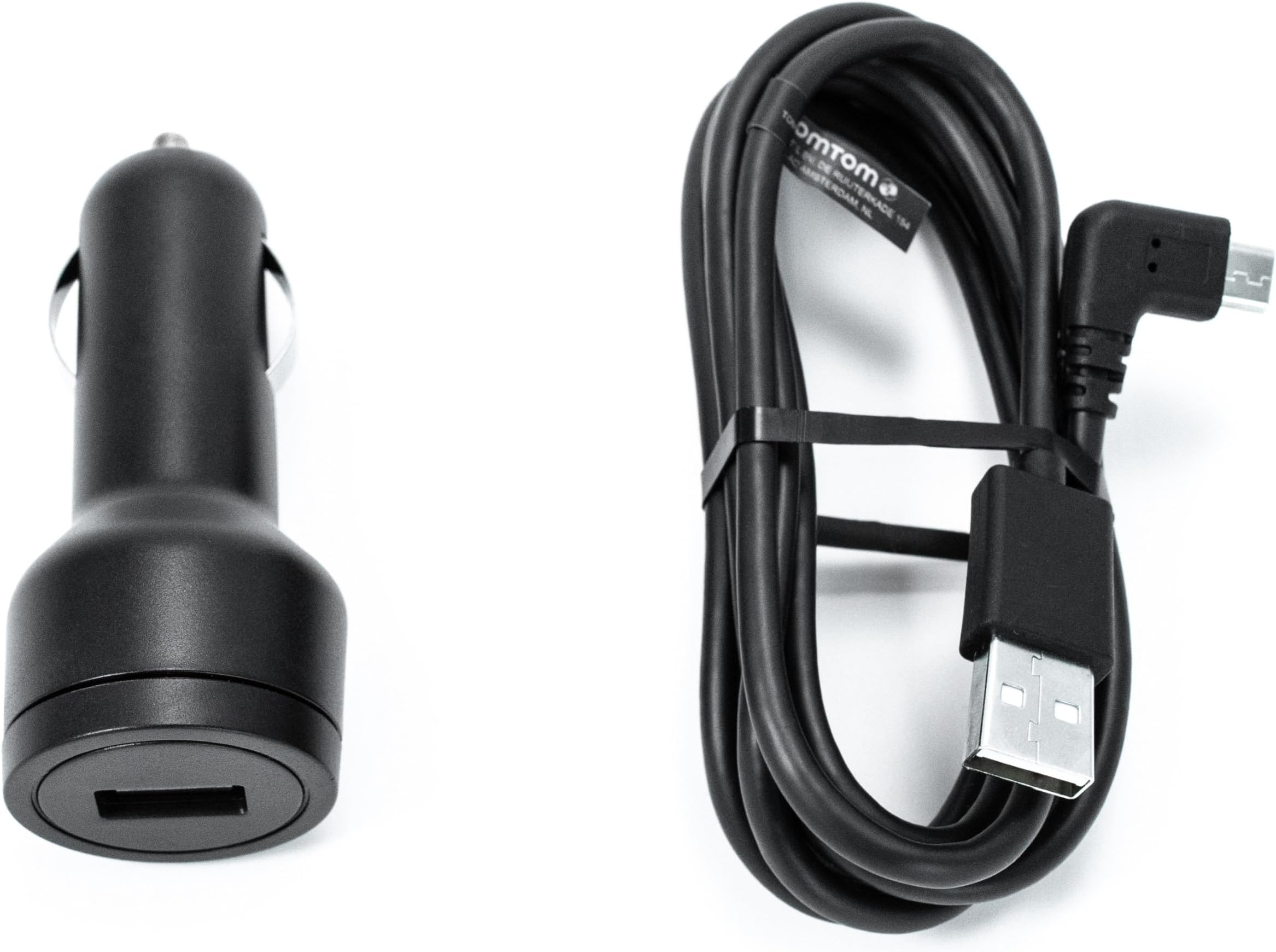 TomTom Car Charger and USB Cable for 7" TomTom Sat Navs (e.g TomTom GO Discover 7", GO Expert 7", GO Camper Max)