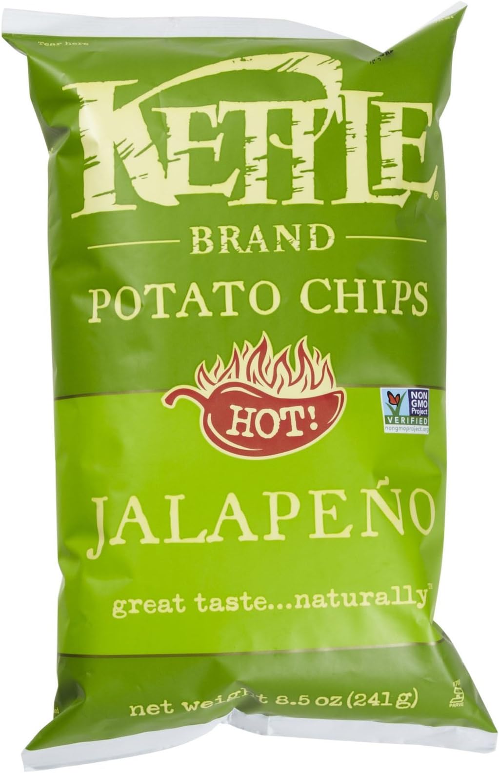 Kettle Brand Potato Chips, Jalapeno Kettle Chips, 8.5 Oz