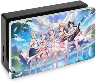 バンドリ Switch ドック ケース 衝撃吸収 傷防止 防塵 スイッチドック 対応 Switch用ドックカバー 保護ケース 装着簡単 薄い 持ち運びやすい