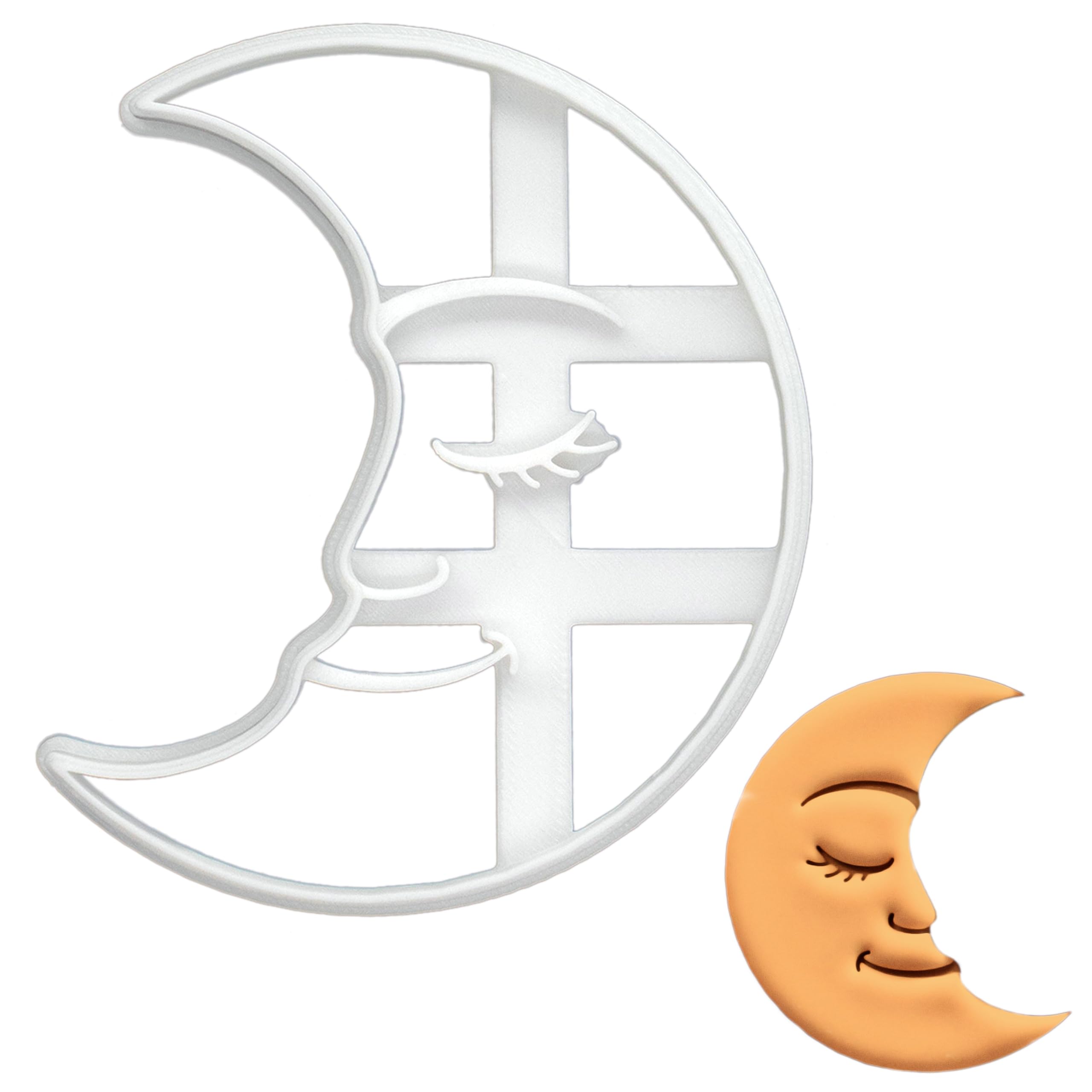 Sponsored Ad – BAKERLOGY Celestial Moon Cookie Cutter - Detailed Biscuit Cutter Design for Baking and Crafts, Ideal on Fondant, Dough, Clay