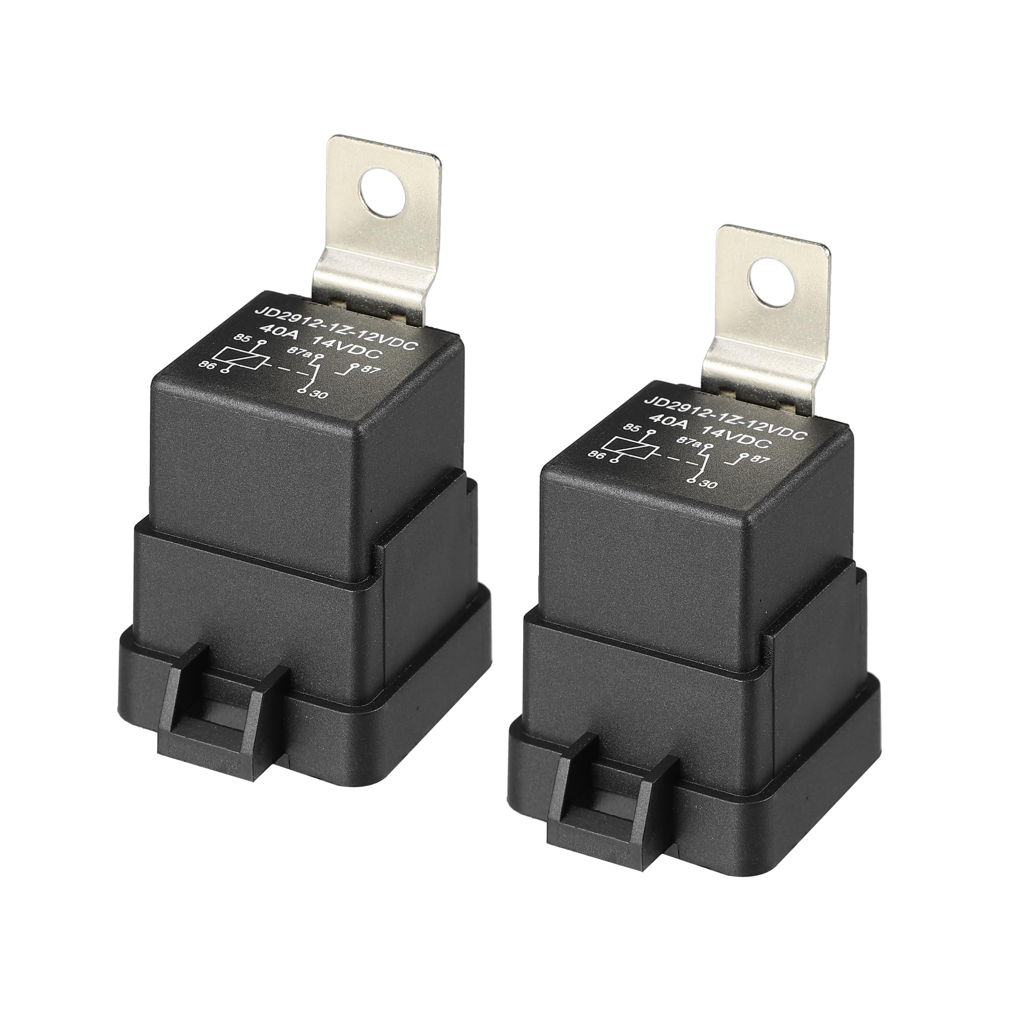 2 Relais étanches Uxcell - DC 12V 60A - 5 Broches - Pour Voiture - Neuf