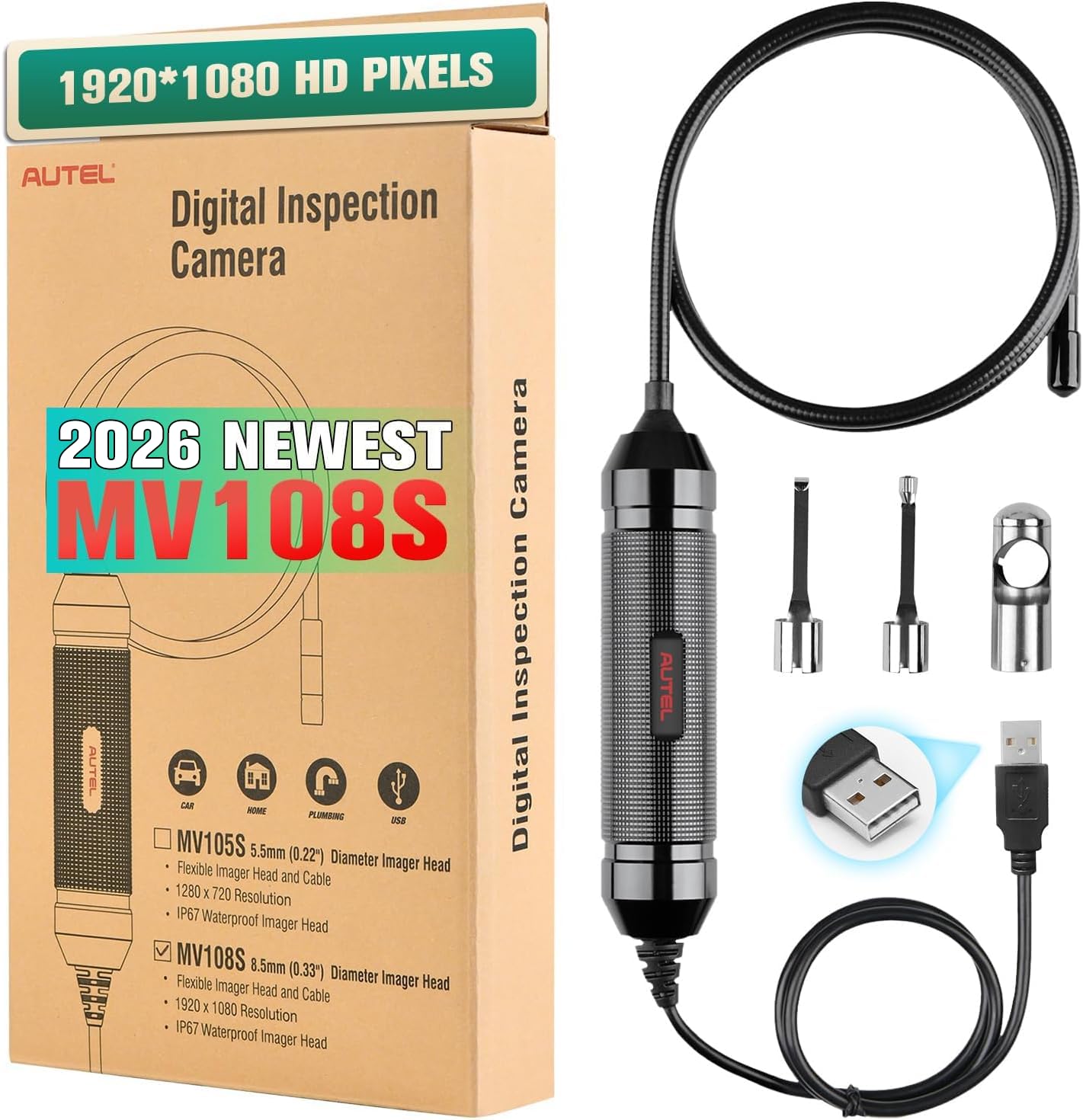 Autel MV108 MaxiVideo Inspection Video Scope