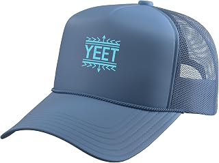 Yeet Funny Saying Quote Slang Men Boys Kids Toddler Women Trucker Hat with Adjustable Mesh Back
