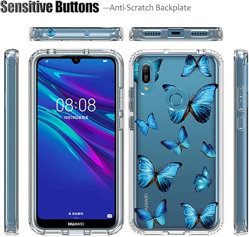 Miniatura 5 de Funda para Y6 2019Y6 Pro 2019Y6sHonor Play 8AHonor 8A con protector de pantalla de vidrio templado, funda protectora de cuerpo completo con patrón