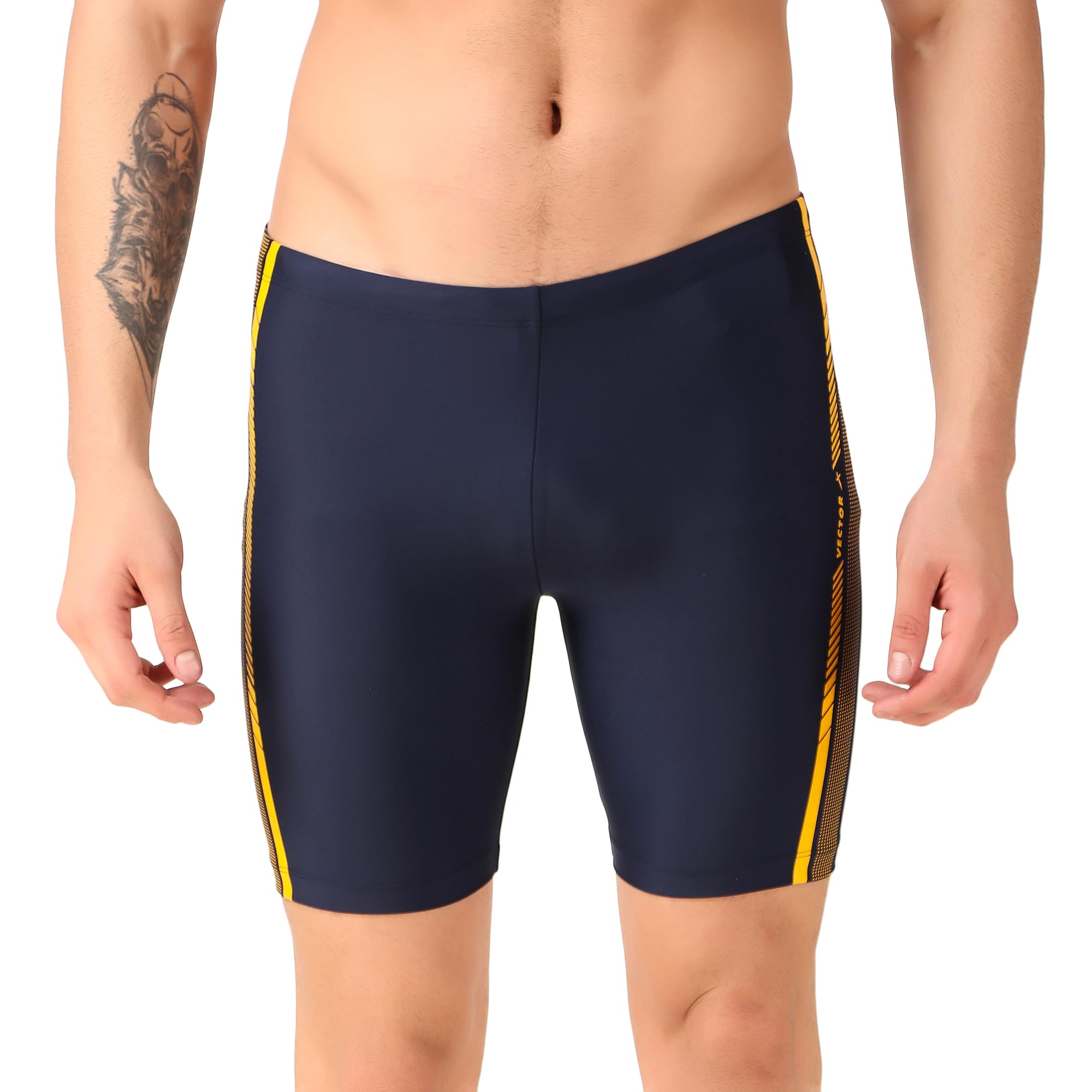 Vector XVector X OMCS-343 Men Printed Compression Multi-Purpose Shorts (Training,Innerwear,Athletic,Swimming,Skating,Cycling,Fitness)