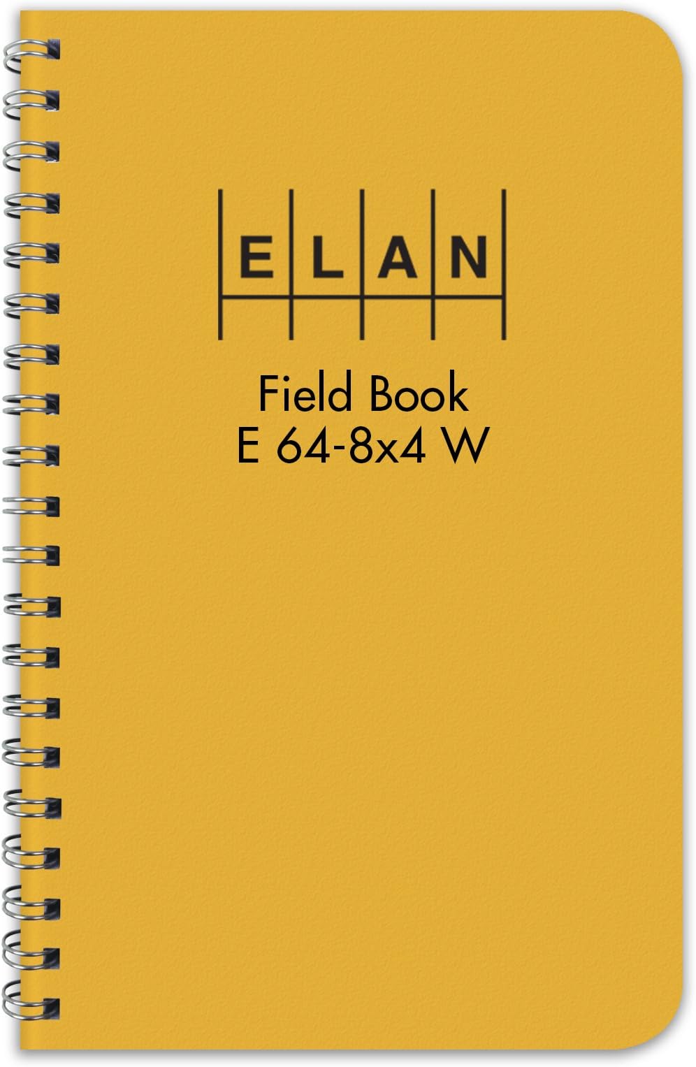 Elan Publishing Company E64-8x4W Wire-O Field Surveying Book 4 ⅞ x 7 ¼ Yellow Stiff Cover (E64-8x4W Yel)