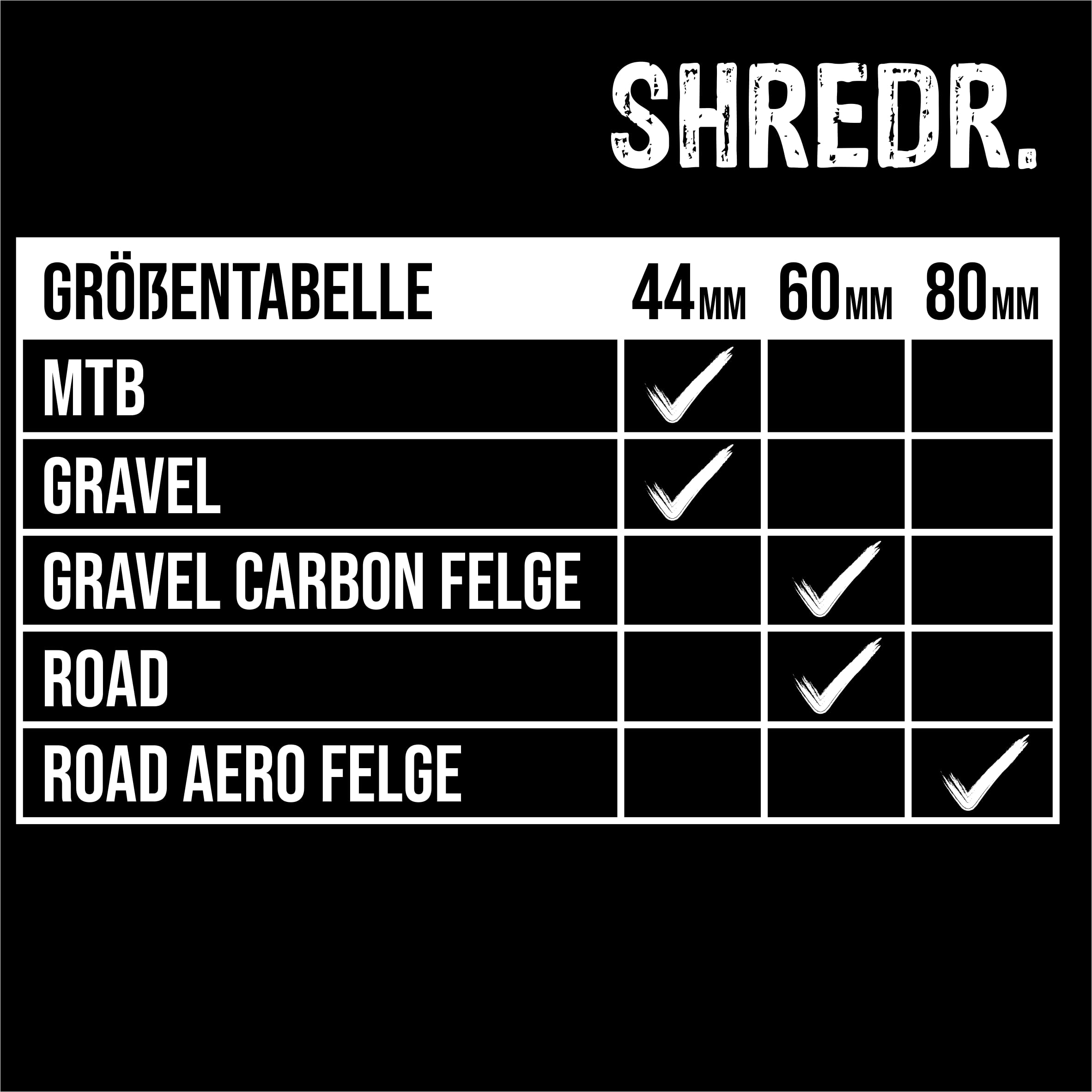 Shredr. Set di valvole Tubeless, arancione, valvole Presta per pneumatici senza tubi, in alluminio super leggero, anodizzato arancione, valvola francese, 60 mm, per cerchioni per bici da strada