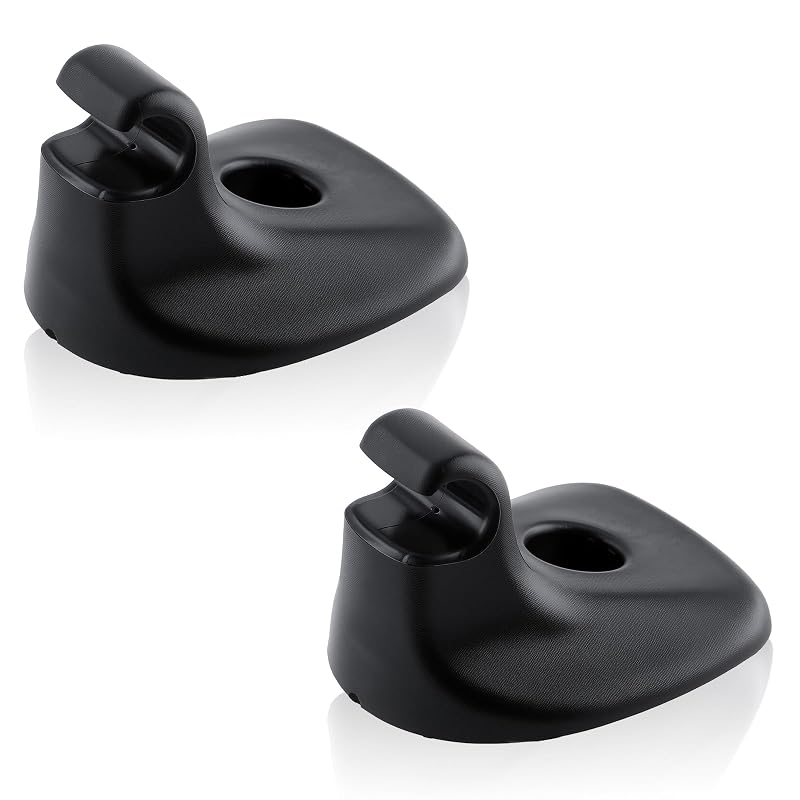 Presilha de Suporte do Para-Sol Topkidame 1GW25DX9AA Preta para Chrysler 200 2011–2015 e Dodge Avenger 2011–2014, Kit com 2