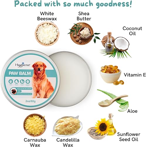 Miniatura 2 de Bálsamo para las patas, protección de patas para perros, gatos y otras mascotas, alivia la picazón y la sequedad, hidrata, nutre, arregla, calma,