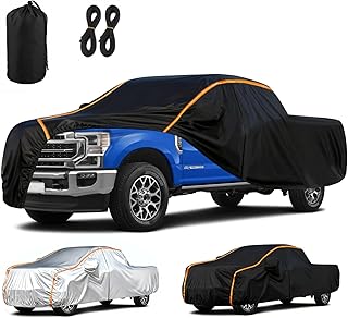Bache Voiture Exterieur pour GMC Sierra 1500 Double Cab 2002-2025 Pick-up, Protection Contre Le Froid,Quatre Saisons Protection Contre Les Rayures