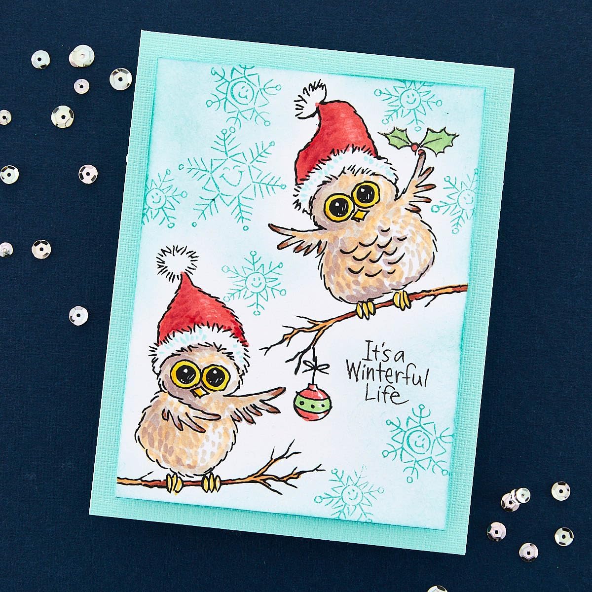 Spellbinders FransFormer Snow Birds Clear Stamp Set