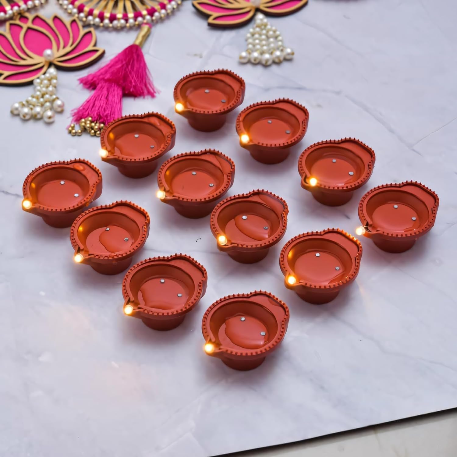 Buy Apsis Water Sensor LED Brown Diyas Candle EcoFriendly Diya