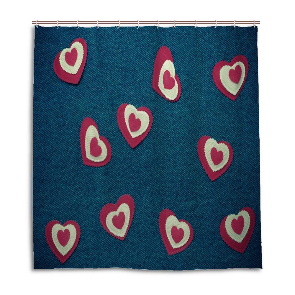 Rideau de douche en polyester de qualité supérieure 72 x 72 cm