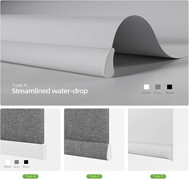 ZSHINE Hardwired Motorized Blackout Roller Shades (Cloth Grain Series)