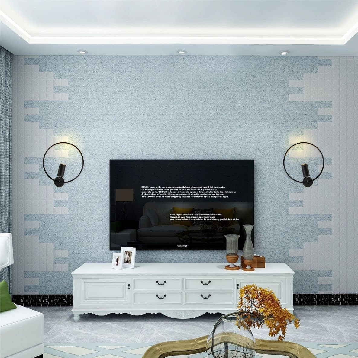 BOKT Modern Wall Light Fixture Mid Century Wall Sconces Metal Circular Wall Mount Light Vanity Light for Living Room, Bathroom, Hallway (Black, 2 Pack)