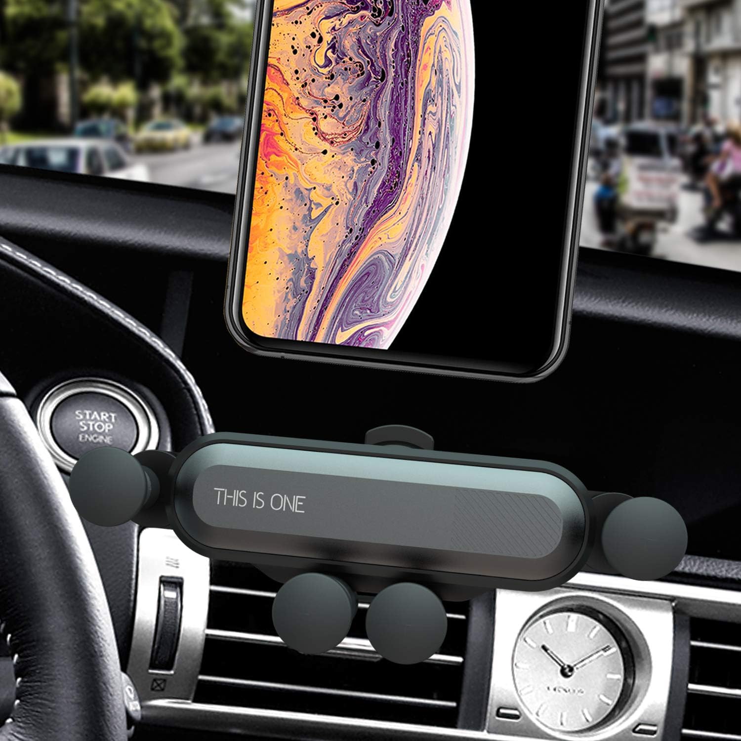 Car Phone Holder, Car Phone Mounts, ANIKUV Car Gravity Vent Phone Holder, Cell Phone Holder for Car Suitable for All Kinds of Smartphones from 4.7 to 6.7 inches