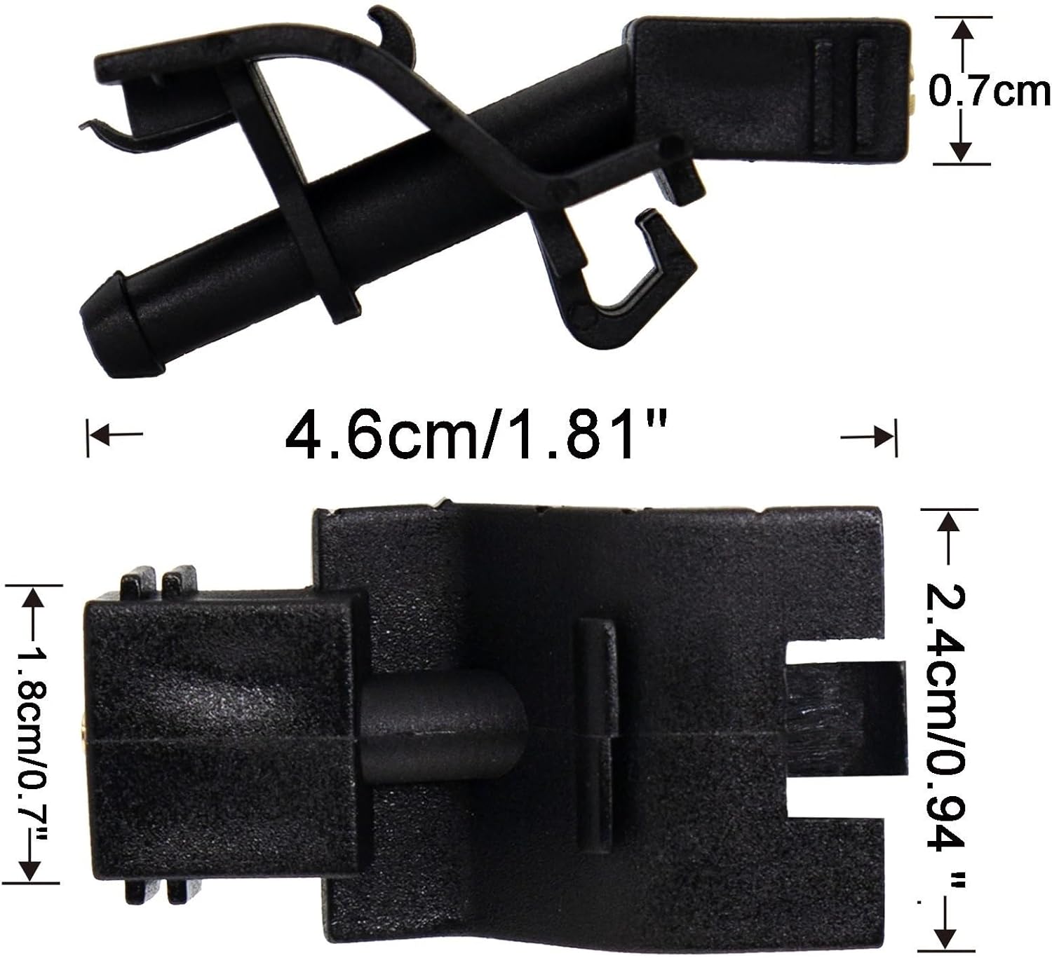 Compatible with Lexus for LS600H XF40 for IS250 IS350 XE20 for GX460 J150 2pcs Car Front Windshield Wiper Water Washer Nozzle 85381-30150 Windshield Washer Nozzles