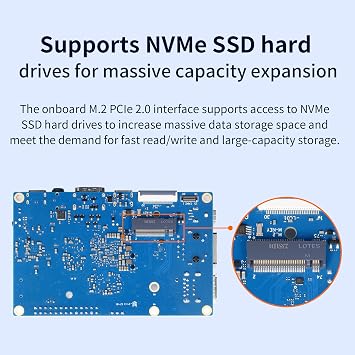 Orange Pi 5 4GB/8GB/16GB LPDDR4/4X Rockchip RK3588S 8-Core 64 Bit Single Board Computer, Development Board Run Orange Pi/Linux/Ubuntu/Debian/Android OS (8GB+Power Supply)