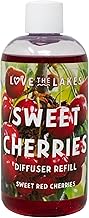 Sweet Cherries Reed Diffuser Refill - 200ml | Juicy Cherry Fragrance with Raspberry & Vanilla | Made in England