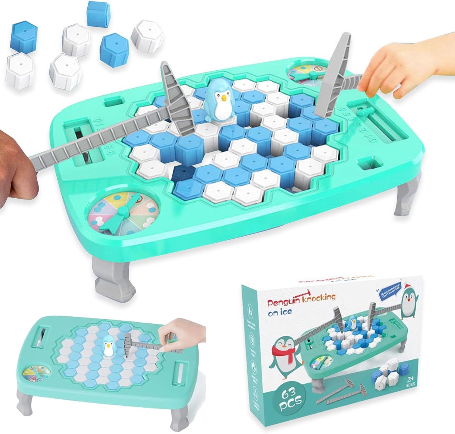 Joyzzz Penguin Toys, 28 PCS Ice Block Breaking Rescue Board Game with Hammer, Family Interactive Penguin Trap Activity, Challenging Straty Play for Kids Ages 4-8 and Adults Indoor Party Fun 2026