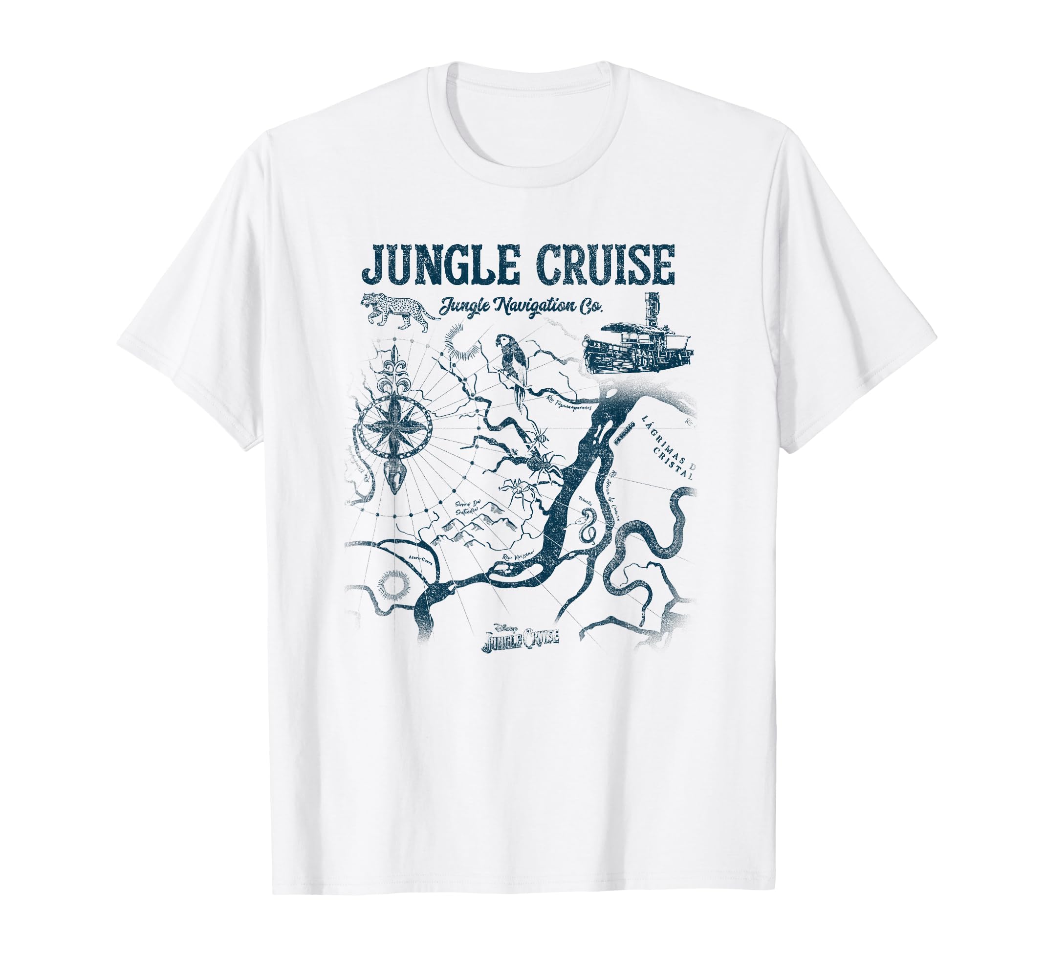 T-shirt Disney Jungle Cruise Navigation Co. Map : cadeau idéal