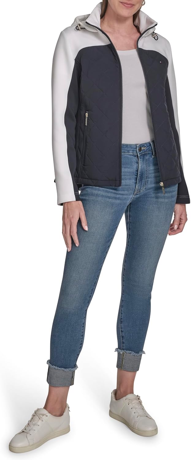 Tommy Hilfiger Women's Quilted Scuba Outerwear - Image 2