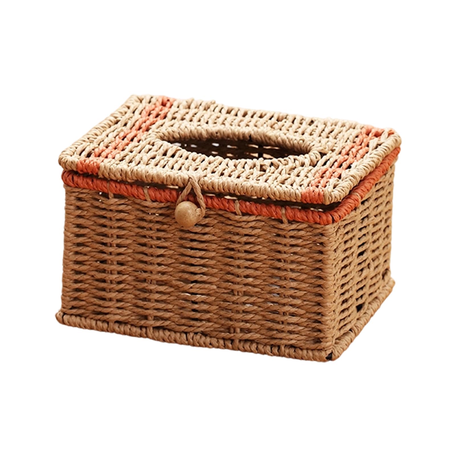 Decorative Wicker Basket for Face Tissues and Washcloths Multipurpose Home Organization Tool Sustainable Household Storage