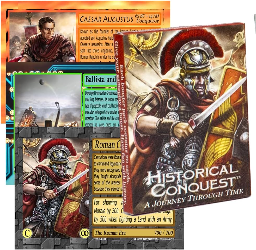 Playing Card Game – Roman Republic 20-Card History Expansion Pack (Fun and Educational for Students and Parents)