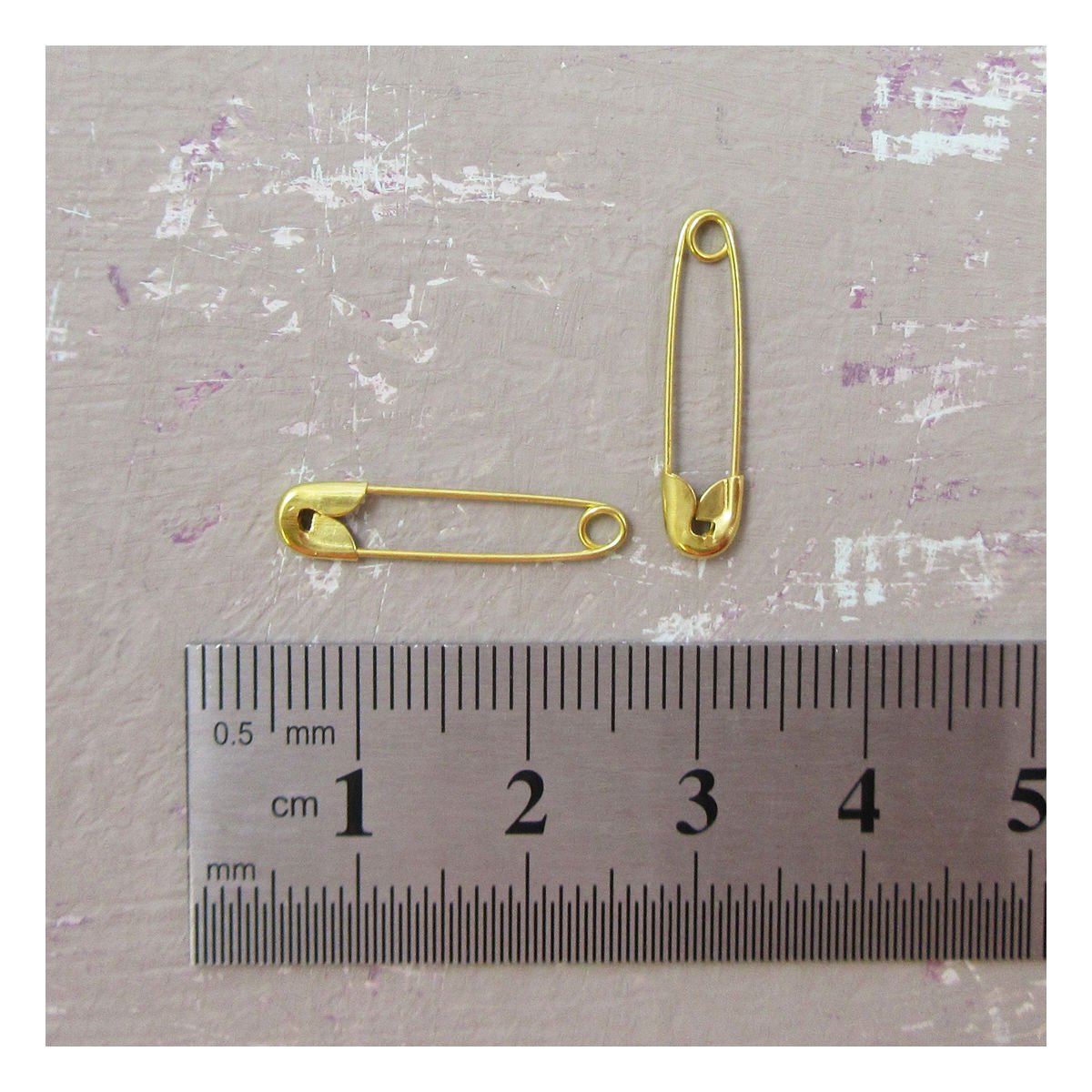 SAFETY PINS 18mm (Pack of 200) FASTENERS CRAFT DIY SEWING SAFETY PIN *4 COLOURS* (Gold (C159))